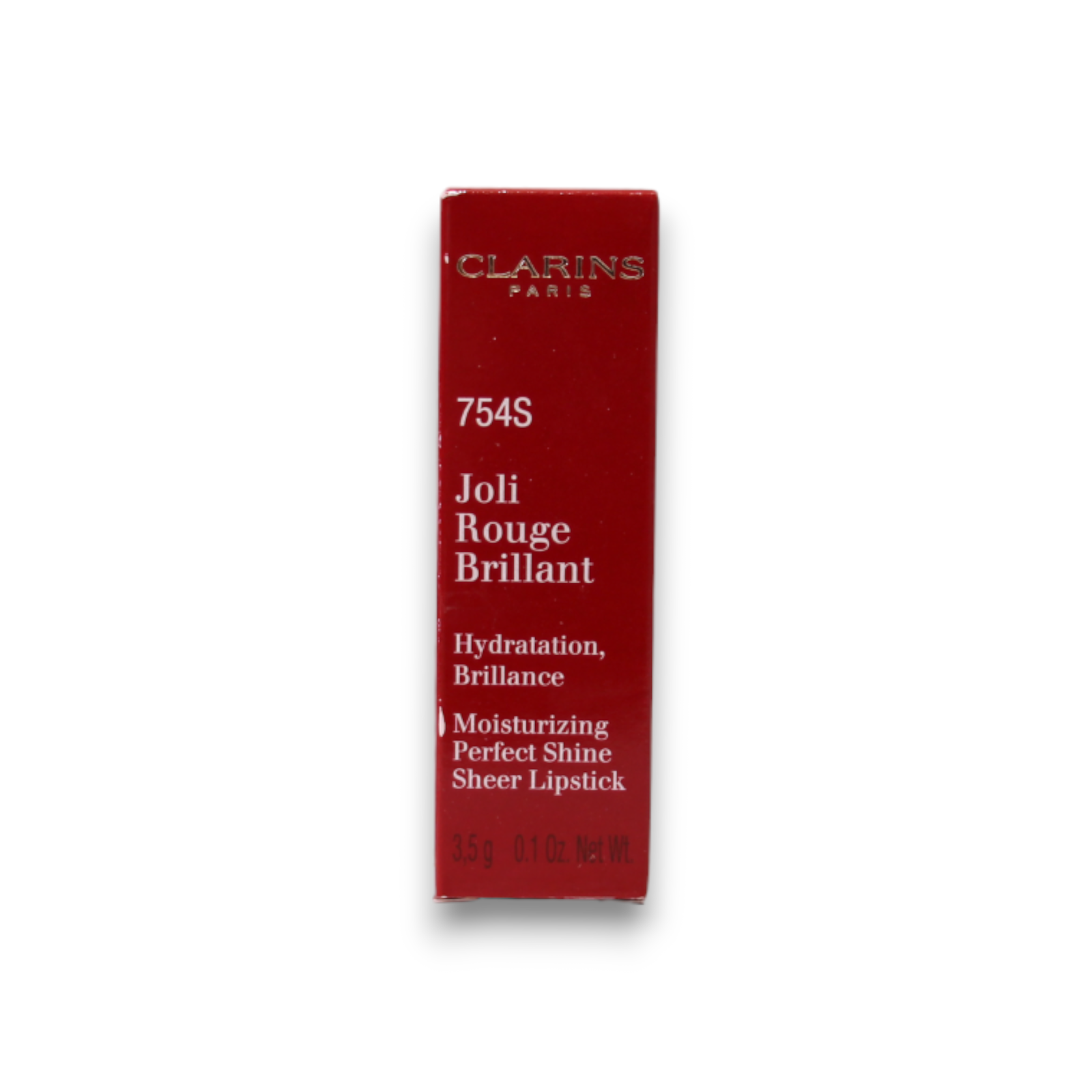 Clarins, Joli Rouge, Hydrating, Creamy Lipstick, 754S, Deep Red, 3 g