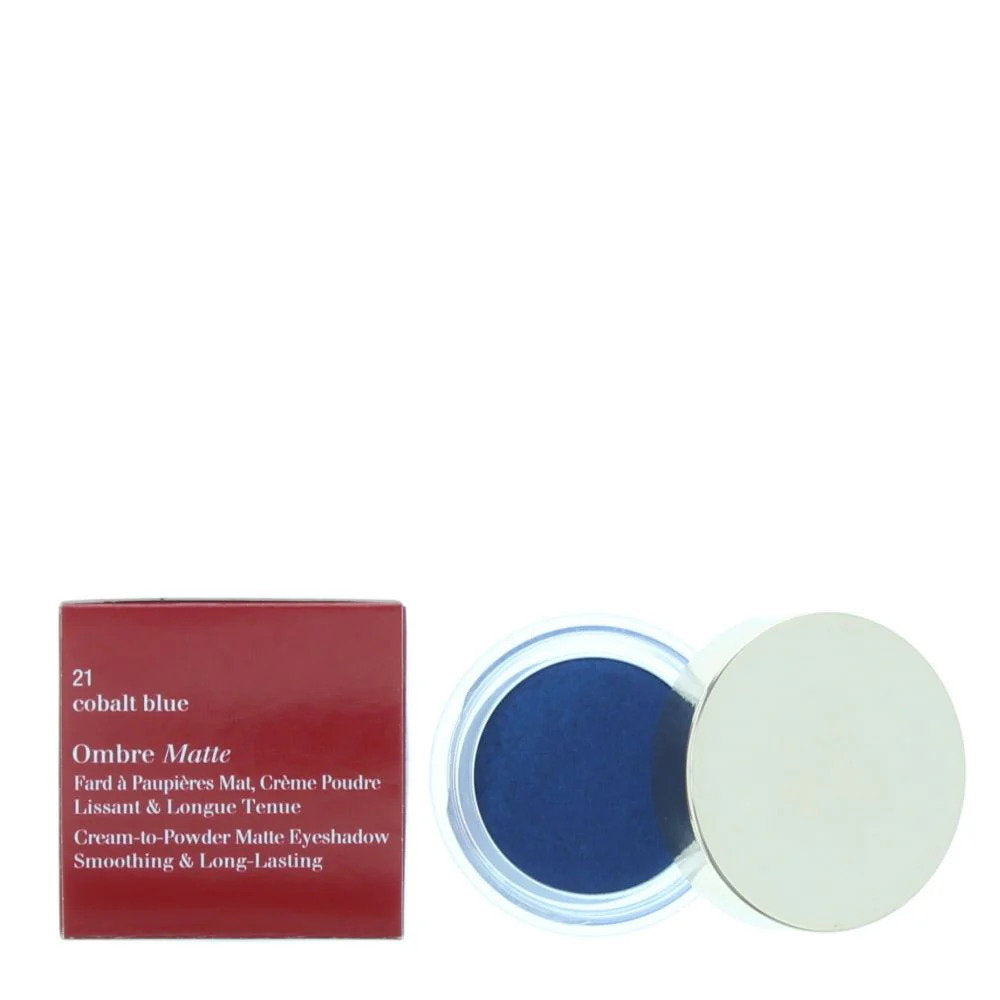 Clarins, Ombre Matte, Krämögonskugga, 21, Koboltblå, 7 g