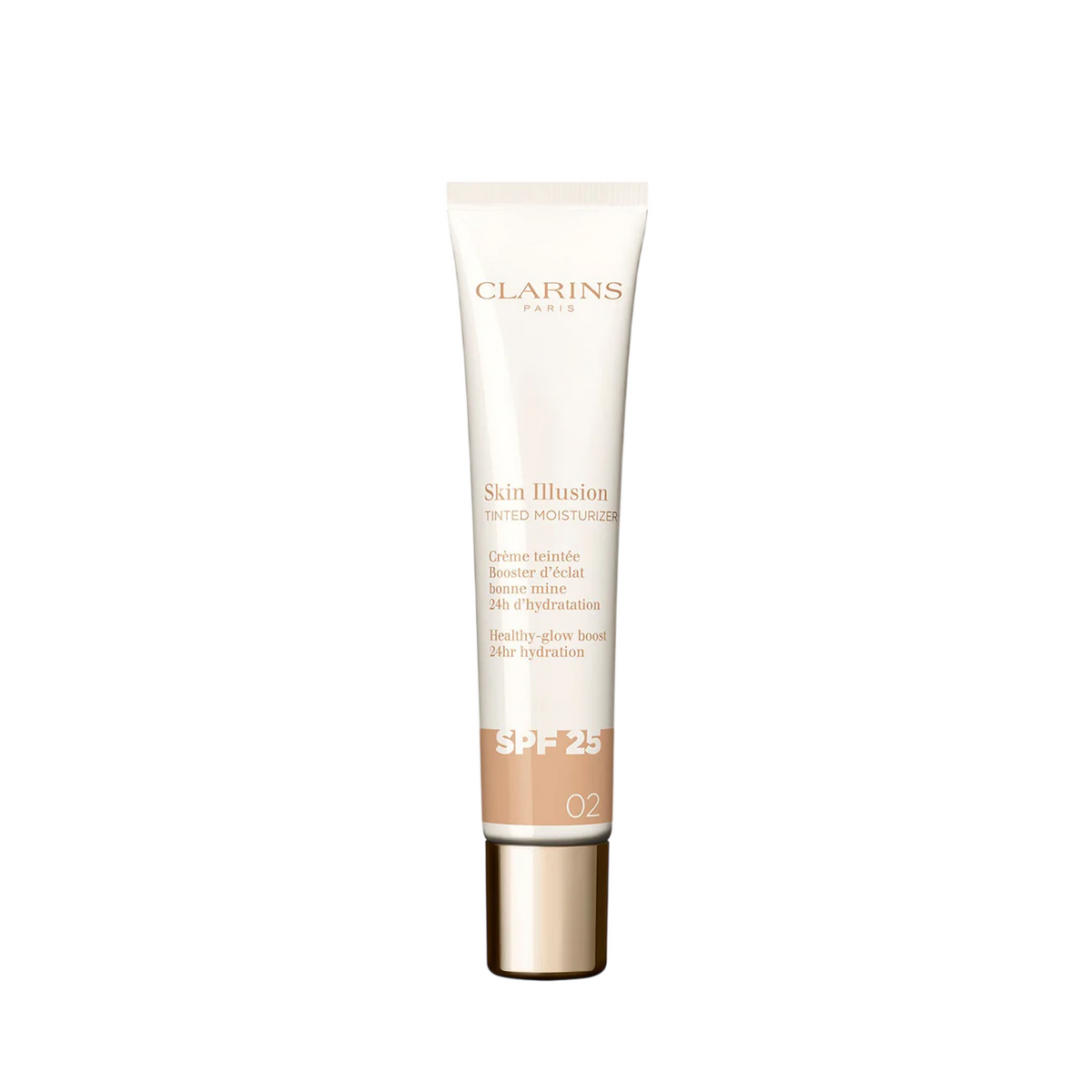 Clarins, Skin Illusion, Återfuktande, Färgad fuktighetskräm, 02, SPF25, 40 ml