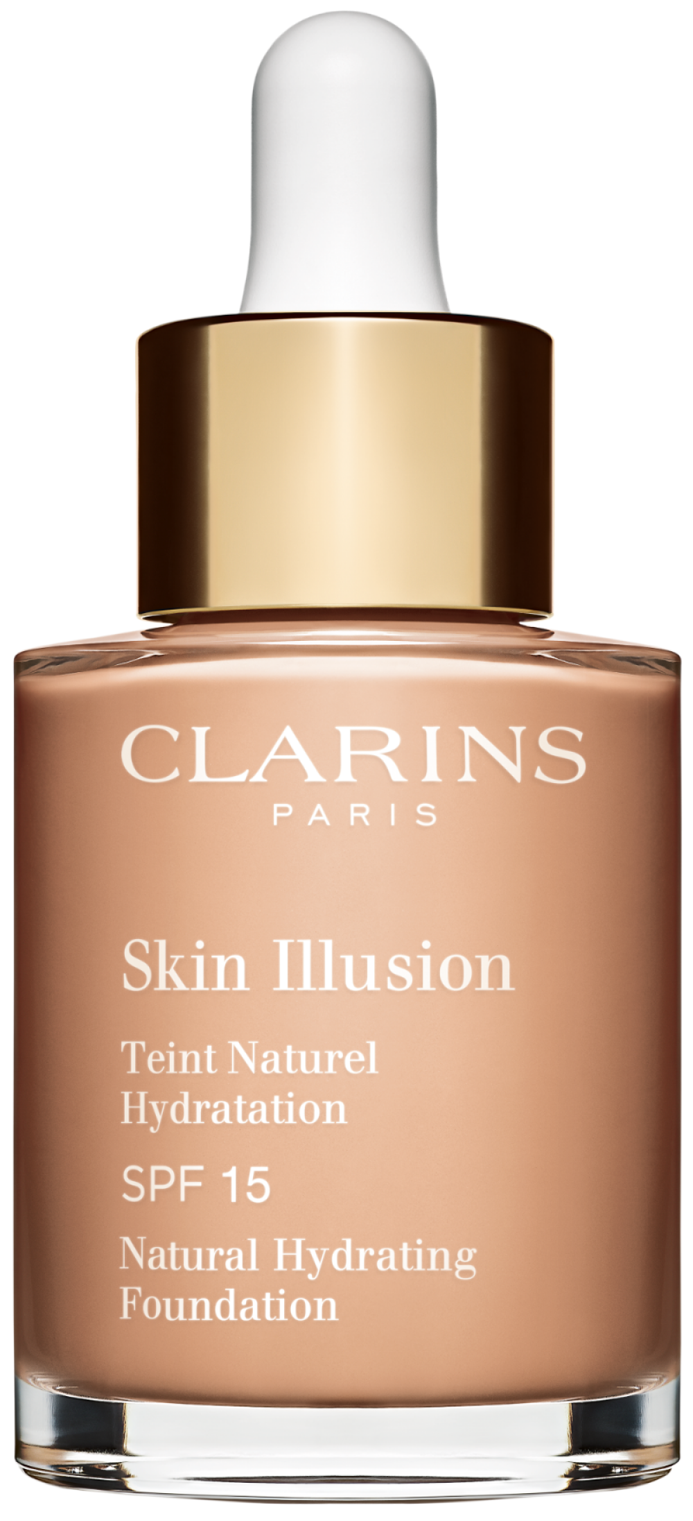 Clarins, Skin Illusion, Flytande foundation, 107, Beige, SPF 15, 30 ml