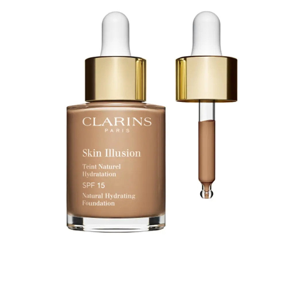 Clarins, Skin Illusion, Flytande foundation, 112, Bärnsten, SPF 15, 30 ml