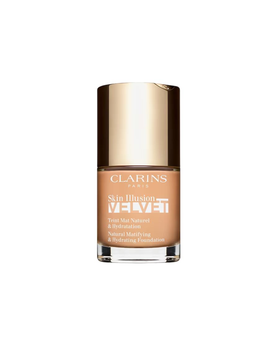 Clarins, Skin Illusion Velvet Foundation, Matt, Flytande foundation, 107C, Beige, 30 ml