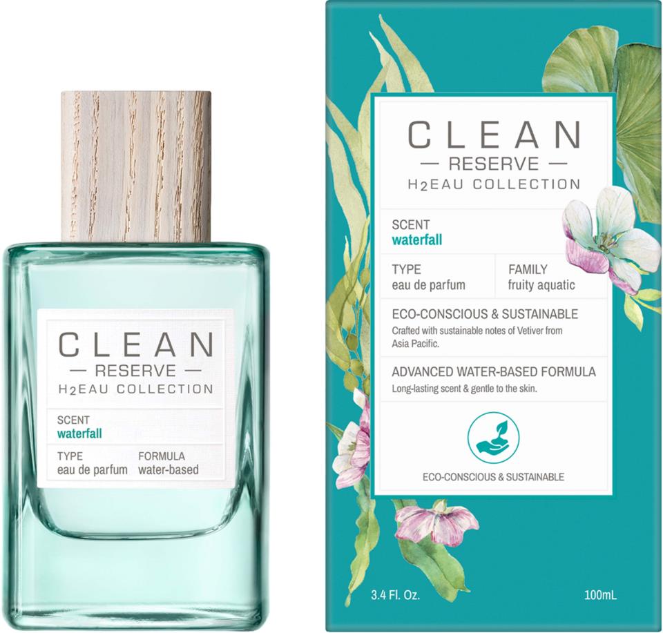 Clean, H2Eau Waterfall, Parfymvatten, Unisex, 100 ml