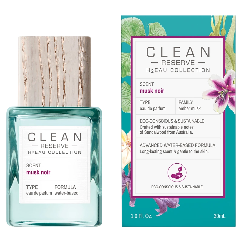 Clean, H2Eau Musk Noir, Parfymvatten, Unisex, 30 ml