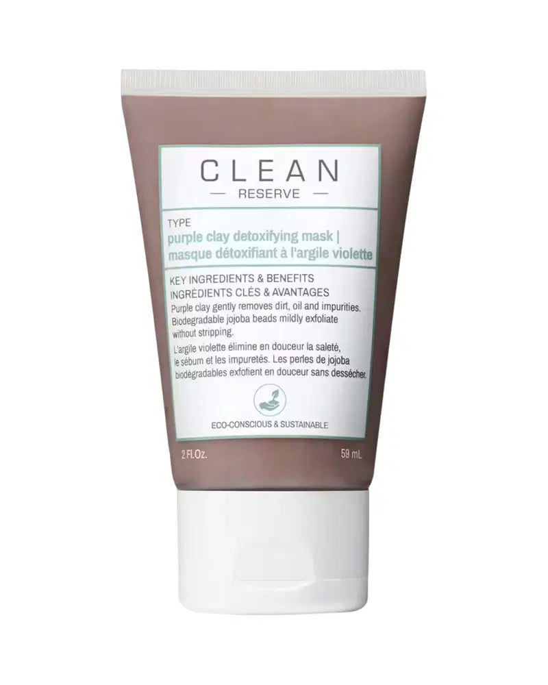 Clean, Reserve - Purple Clay, Avgiftande, Lermask, 59 ml