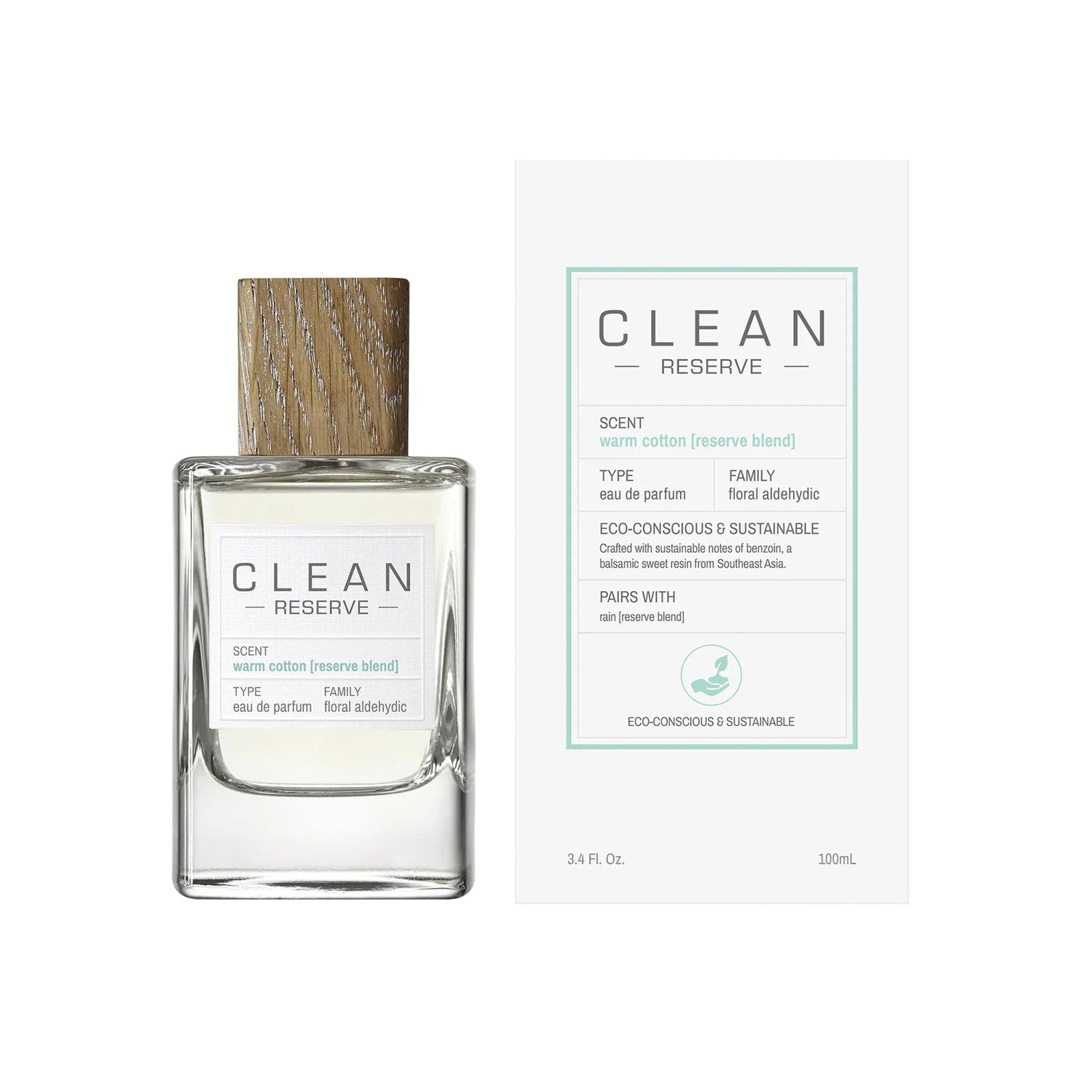 Clean, Reserve - Warm Cotton [Reserve Blend], Parfymvatten, Unisex, 100 ml