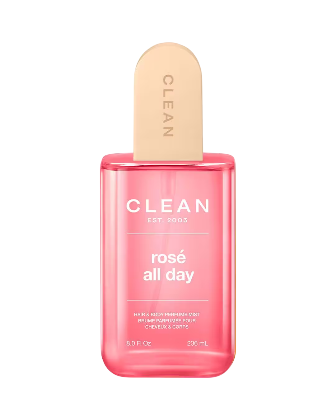 Clean, Rose All Day, Doftande hårmist, För kvinnor, 236 ml