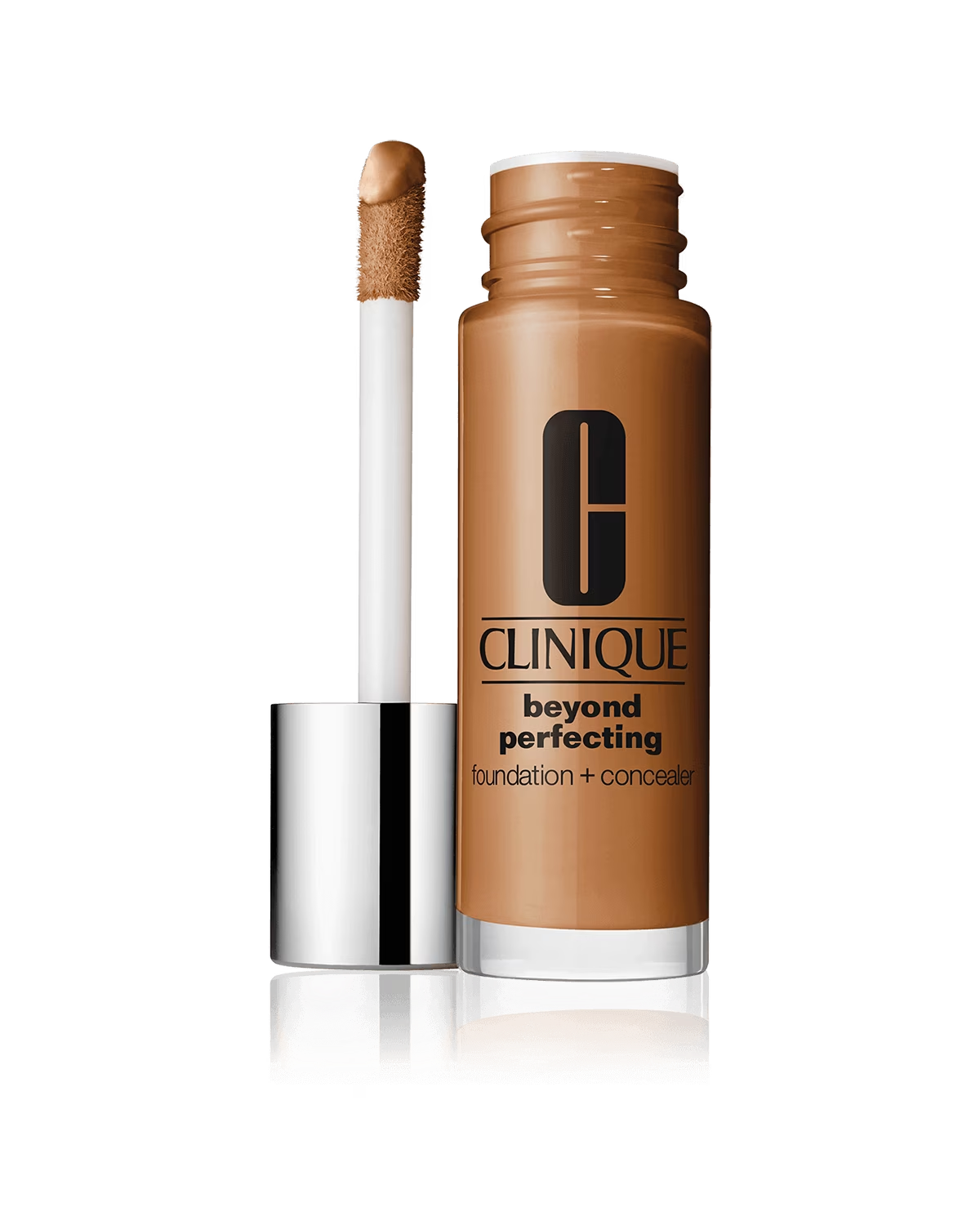 Clinique, Beyond Perfecting, Parabenfri, Matt finish, Flytande foundation & concealer 2-i-1, 24, Gyllene, 30 ml