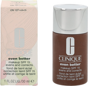 Clinique, Even Better, Parabenfri, Återfuktande, Flytande foundation, CN 127, Tryffel, SPF 15, 30 ml