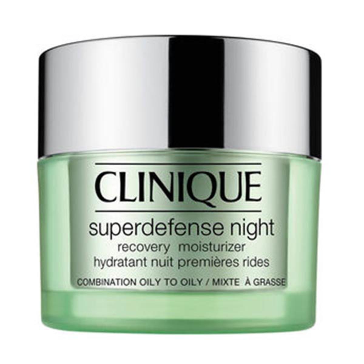 Clinique, Superdefense Night, Doftfri, Återfuktande, Natt, Grädde, För ansiktet, 50 ml