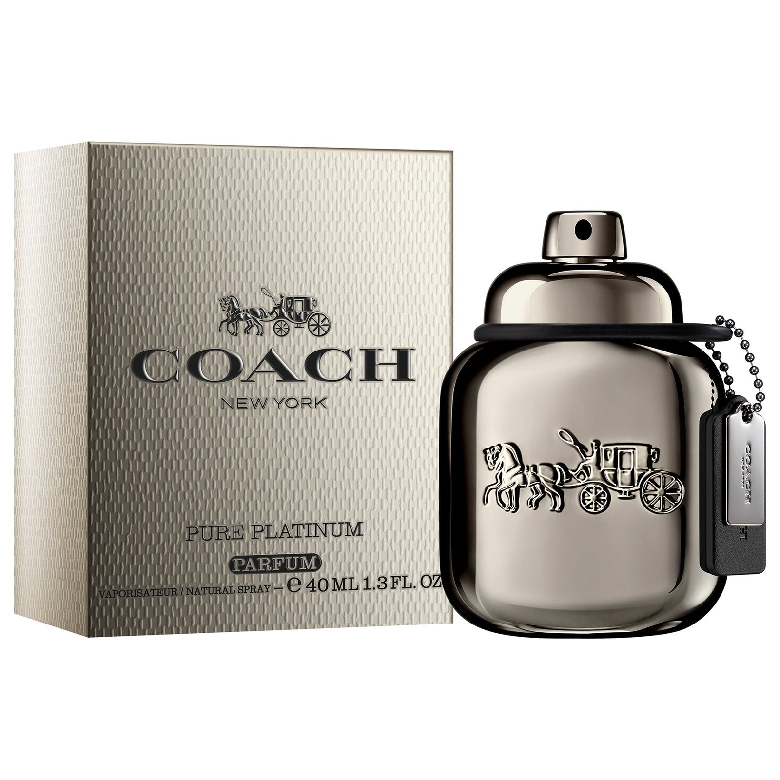 Coach, Pure Platinum, Parfymextrakt, För män, 40 ml