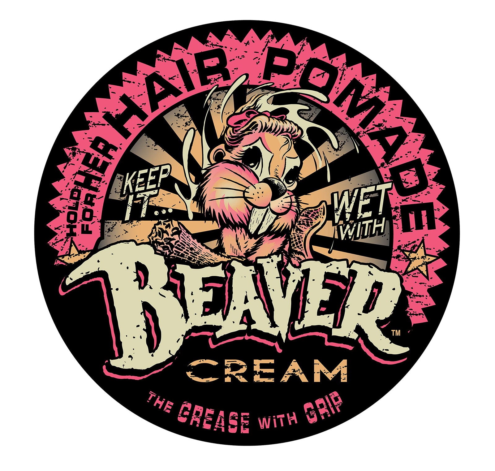 Cock Grease, Beaver Cream Water Type, Hårstylingpomada, Glansig finish, Extra stadga, 100 g