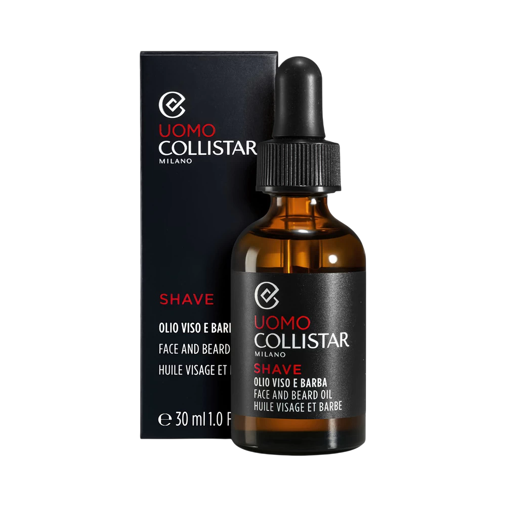 Collistar, Uomo, Återfuktande, Olja, For Face & Beard, 30 ml