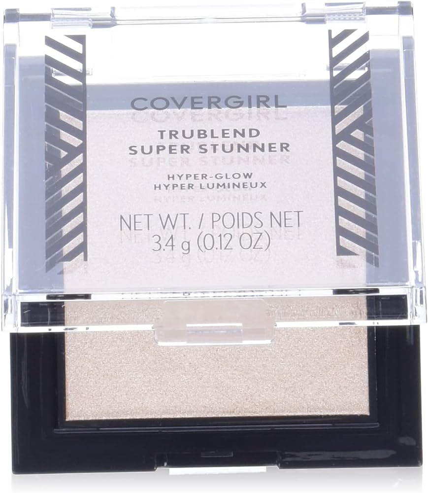 Covergirl, Trublend Super Stunner, Highlight, Rouge-highlighterkompakt, Blå pärla, 3.4 g