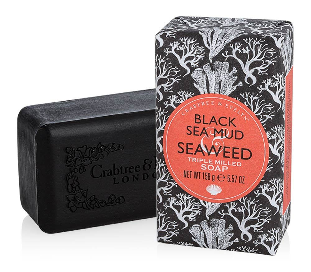 Crabtree & Evelyn, Black Sea Mud and Seaweed, Doftande tvål, 158 g