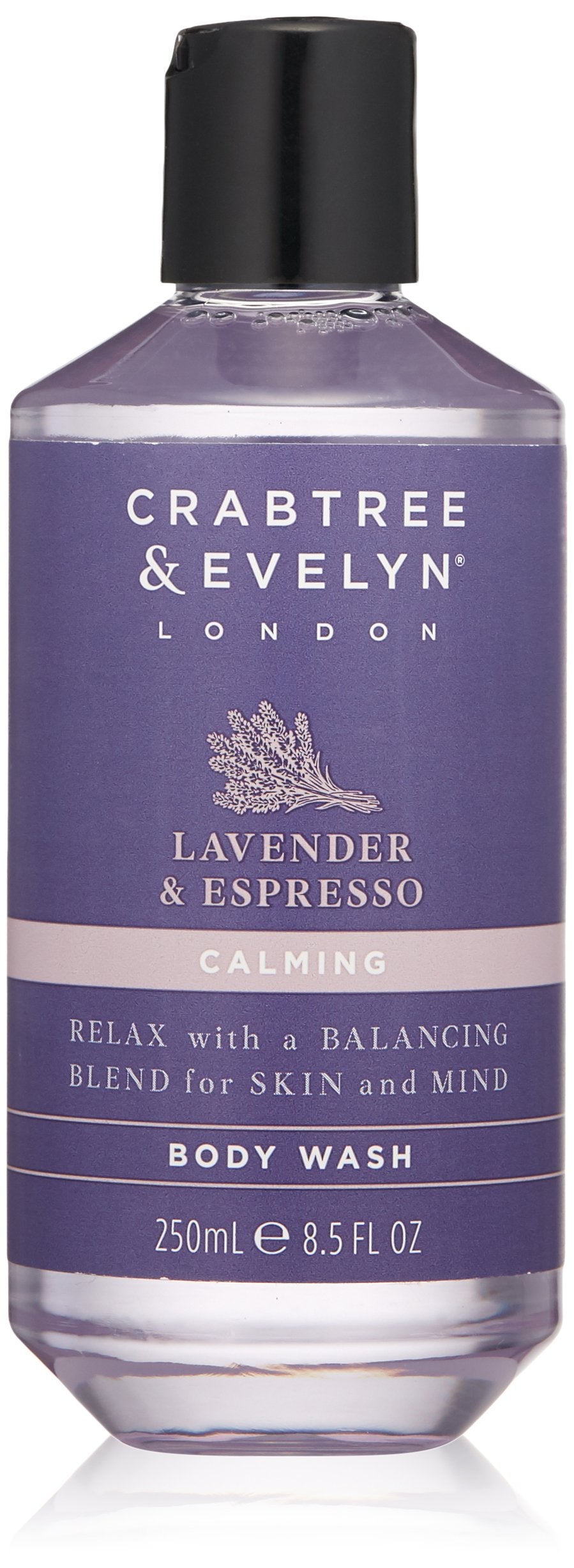 Crabtree & Evelyn, Lavender & Espresso, Lugnande, Duschkräm, 250 ml