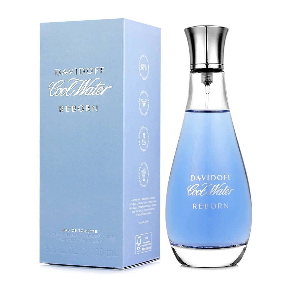Davidoff, Cool Water Reborn, Eau de Toilette, För kvinnor, 100 ml