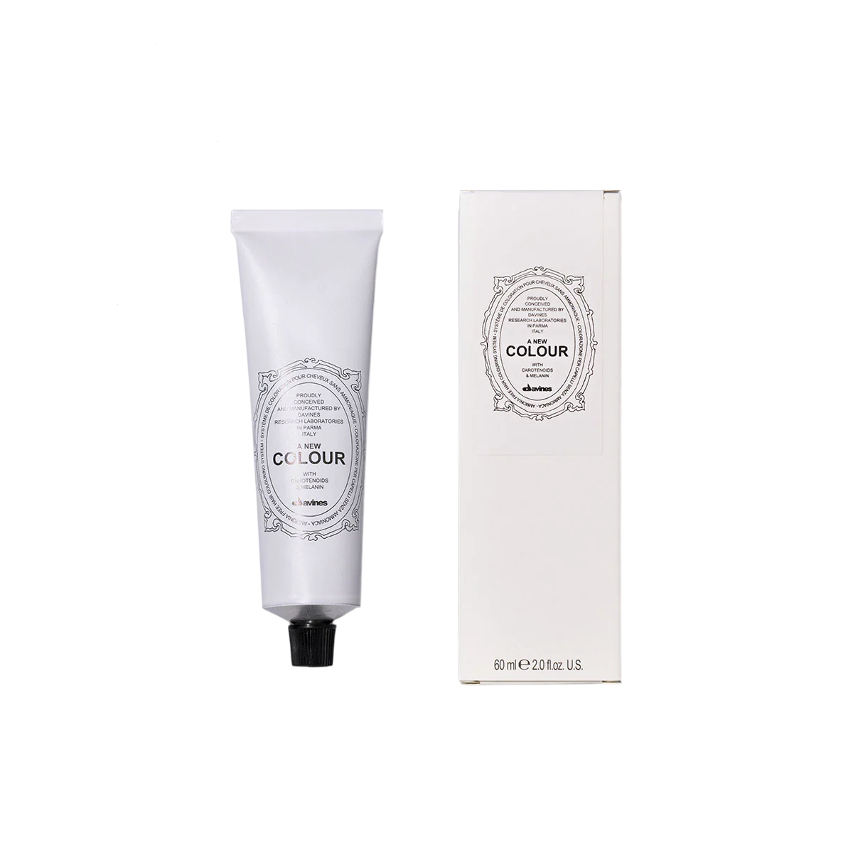 Davines, A New Colour, Permanent hårfärg, 2.0 , 60 ml