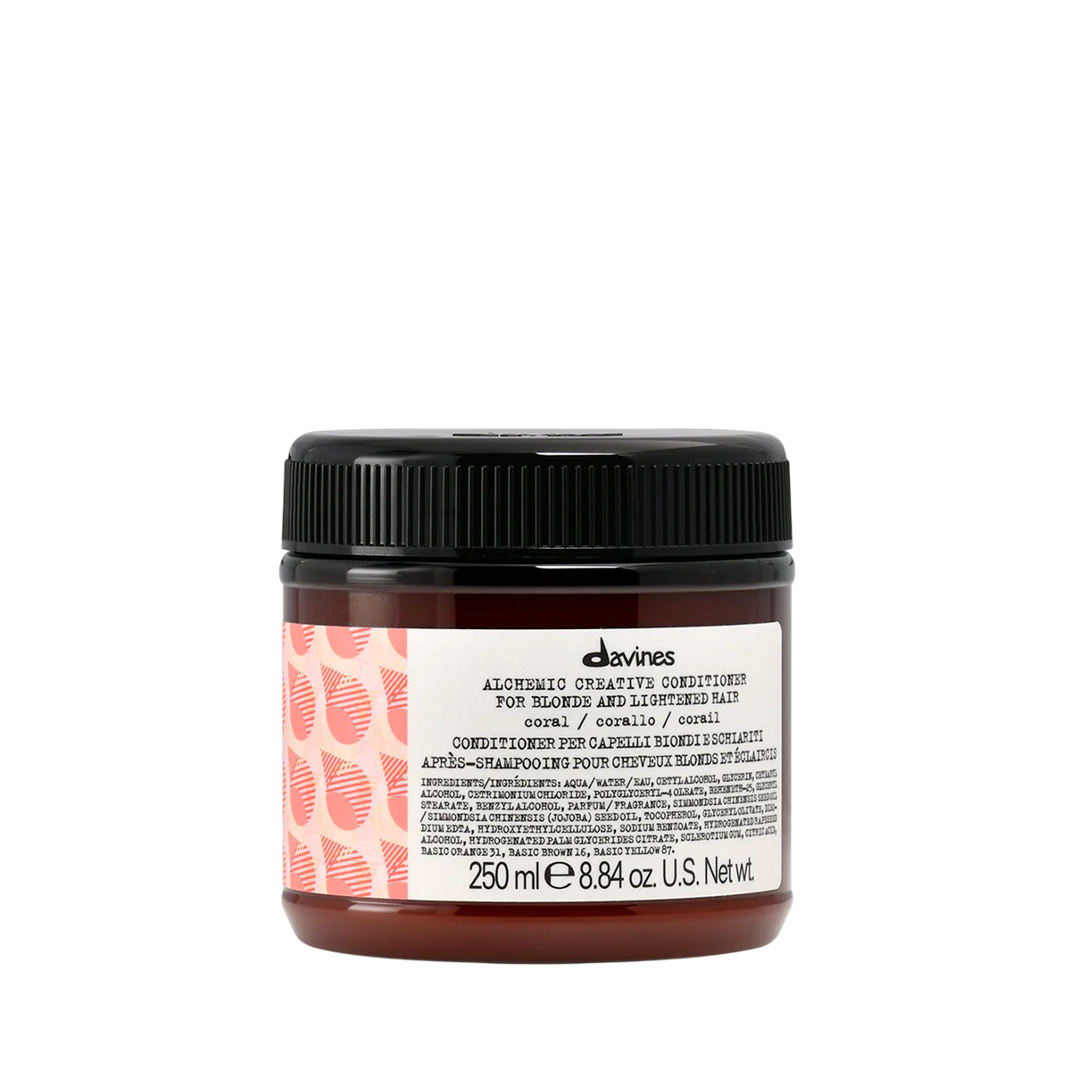 Davines, Alchemic, Hårfärgsbalsam,  Coral, Förhöjer färgintensiteten, 250 ml