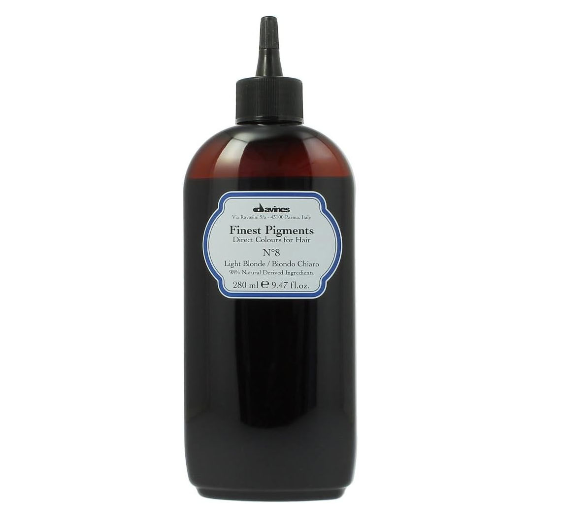 Davines, Finest Gloss, Naturliga ingredienser, Hårfärgningspigment, N.8 Light Blonde, 280 ml