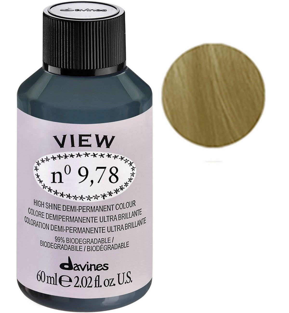 Davines, View, Semi-permanent hårfärg, 9.78 Gloss, 60 ml