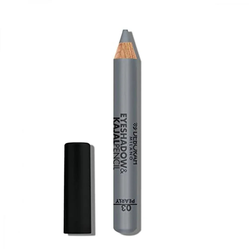 Deborah, Deborah, Blandning, Ögonskugga & Kajal eyeliner 2-i-1, 3, Silver, 2 g
