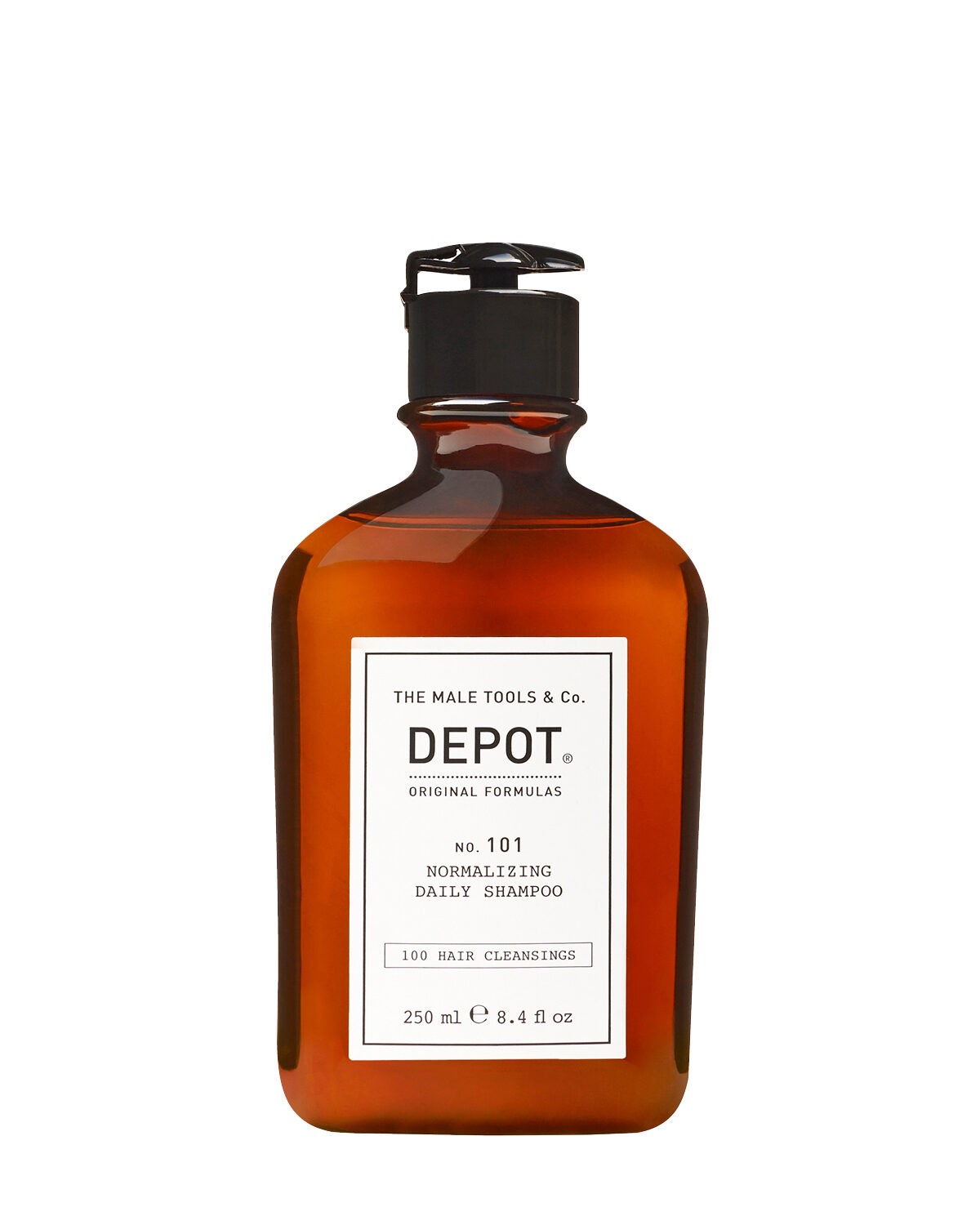 Depot, 100 Hair Cleansing No. 101, Botanical Complex, Hårshampoo, Normaliserande, 250 ml