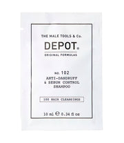 Depot, 100 Hair Cleansing No. 102, Botanical complex, Hair shampoo, Anti-dandruff & sebum control, 10 ml