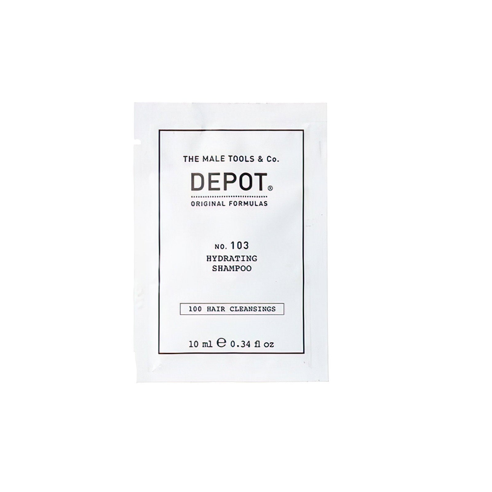 Depot, 100 Hair Cleansing No. 103, Provitamin B5, Hårschampo, För återfuktning, 10 ml