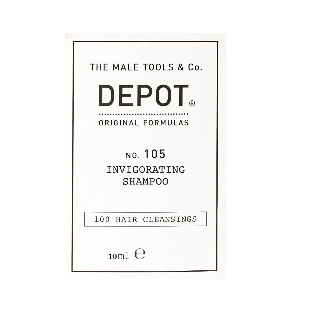 Depot, 100 Hair Cleansing No. 105, Multivitaminkomplex, Hårshampo, Mot håravfall, 10 ml