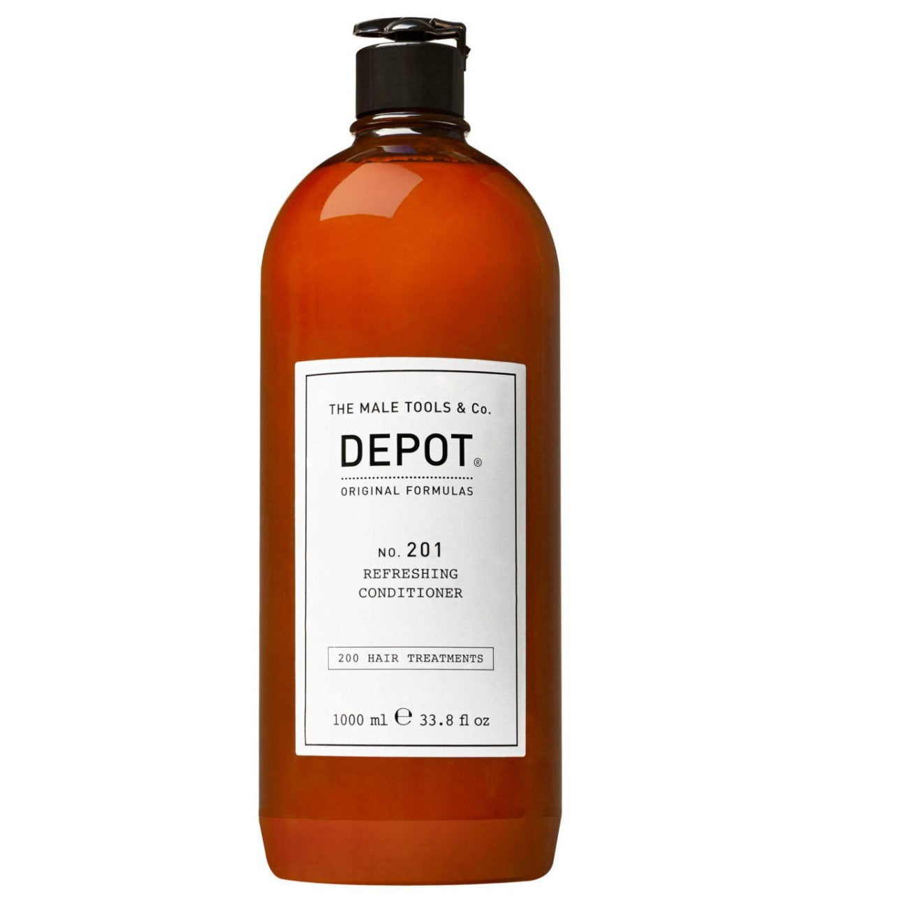 Depot, 200 Hair Treatments No. 201, Botaniskt komplex, Hårbalsam, För revitalisering, 1000 ml