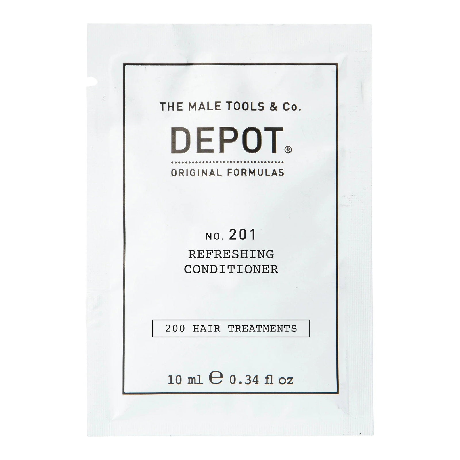 Depot, 200 Hair Treatments No. 201, Botaniskt komplex, Hårbalsam, För revitalisering, 10 ml
