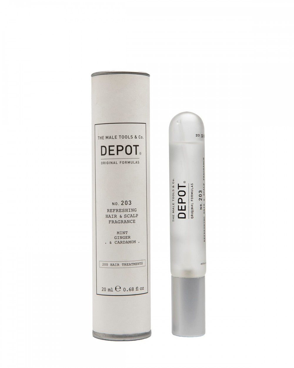 Depot, 200 Hair Treatments No. 203, Scented Hair Mist, For Men, Mint, Ginger & Cardamom, 20 ml