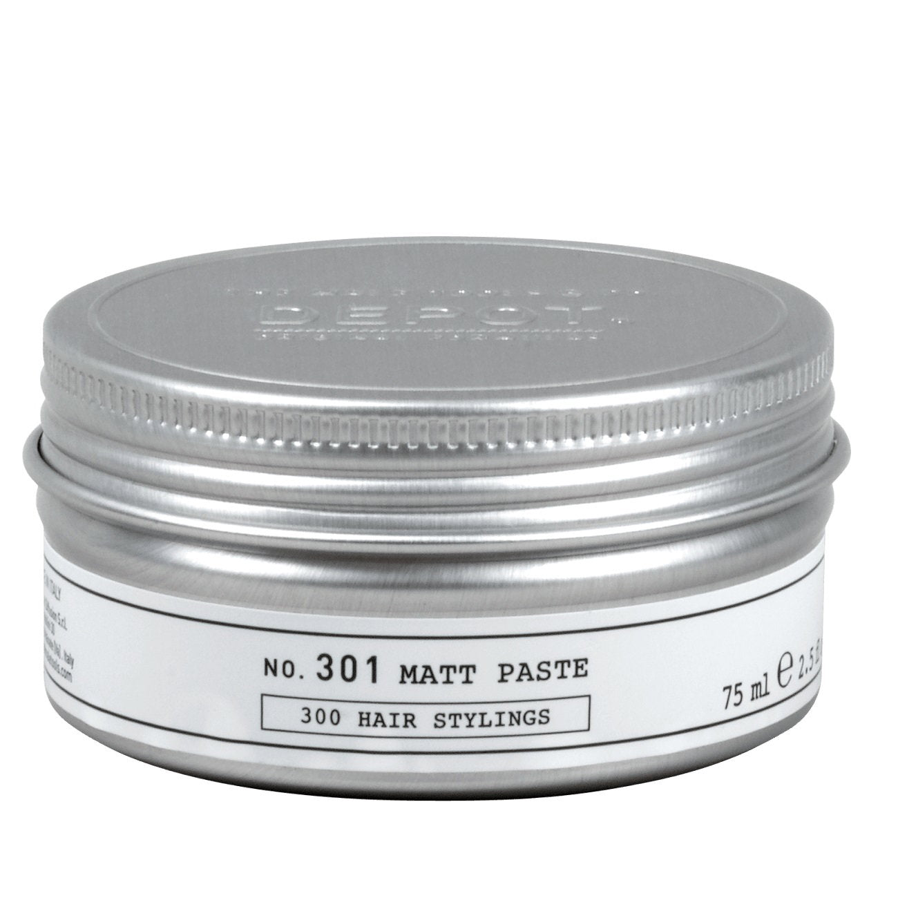 Depot, 300 Hair Stylings No. 301, Hårstylingspasta, Matt textur, Starkt grepp, För hår, 75 ml