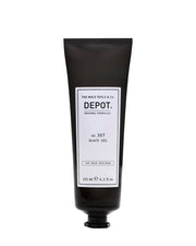 Depot, 300 Hair Stylings No. 307 Black, Botaniskt komplex, Hårstylingsgel, Tillfällig täckning & volym, Medium stadga, 125 ml