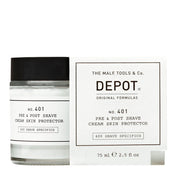Depot, 400 Shave Specifics No. 401, Lugnande, Rakkräm före och efter, 75 ml