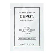Depot, 400 Shave Specifics No. 402, Eteriska oljor, Lugnande, Vätska för före och efter rakning, 10 ml