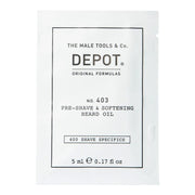 Depot, 400 Shave Specifics No. 403, Fresh Black Pepper, Mjukgörande, Rakolja för rakning, 5 ml