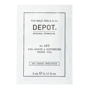 Depot, 400 Shave Specifics No. 403, Sweet almond, Emollient, Shaving oil, 5 ml