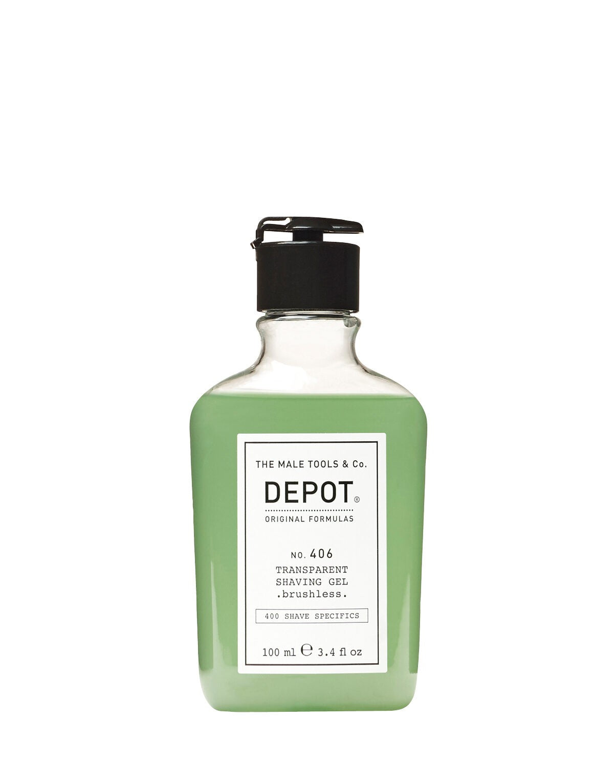 Depot, 400 Shave Specifics No. 406, Mentol, Mjukgörande och uppfriskande, Rakgel, 100 ml