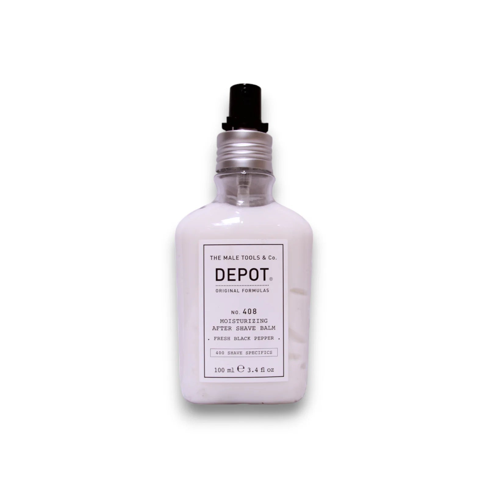 Depot, 400 Shave Specifics No. 408, Färsk svartpeppar, Återfuktande, After-shave balm, 100 ml