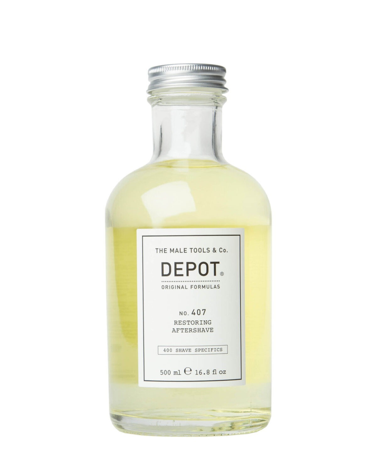 Depot, 400 Shave Specifics No. 407, Provitamin B5, Återställning och uppfräschning, After shave-lotion, 500 ml