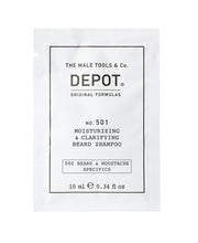 Depot, 500 Beard & Mustache Specifics No. 501, Provitamin B5, Skäggschampo, Återfuktande och klarande, 10 ml