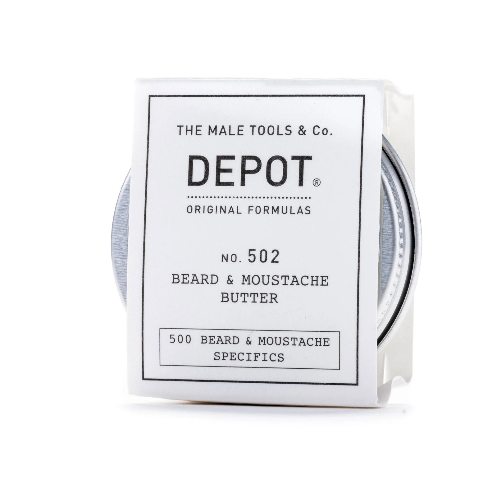 Depot, 500 Beard & Mustache Specifics No. 502, Arganolja, Skägg- och mustaschsmör, Närande och mjukgörande, 30 ml