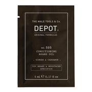 Depot, 500 Beard & Mustache Specifics No. 505, Skäggolja, Ingefära & Kardemumma, För glans och mjukhet, 5 ml