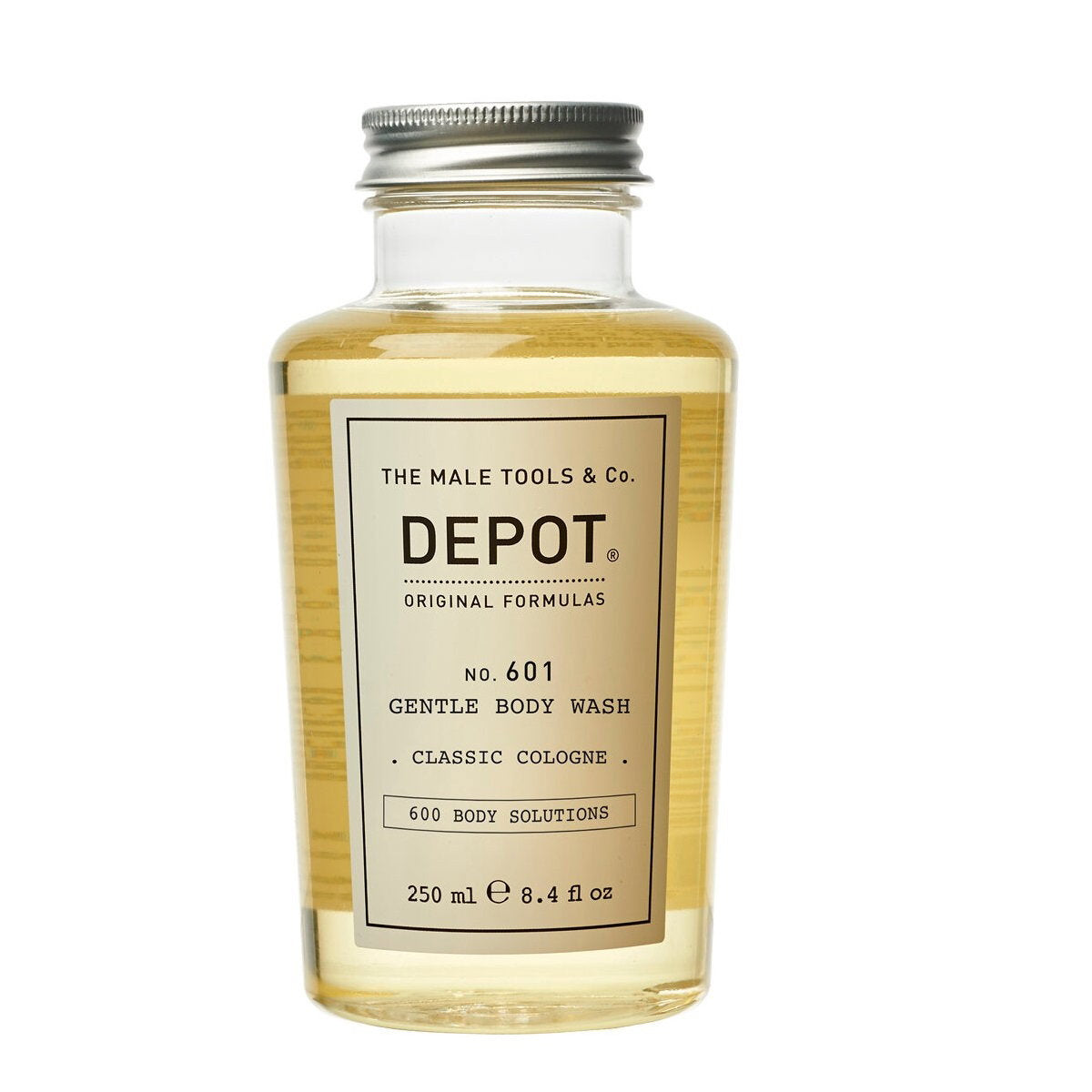 Depot, 600 Body Solutions No. 601, Botaniskt komplex, Rengöring, Klassisk Köln, Duschkräm, 250 ml