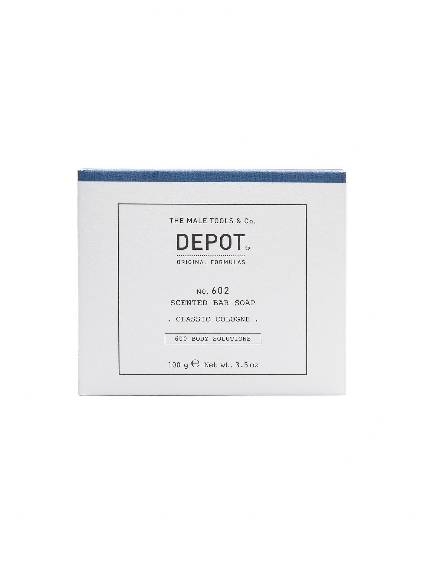 Depot, 600 Body Solutions No. 602, Botanical complex, Cleansing, Classic Cologne, Scented soap, Floral notes, 100 g