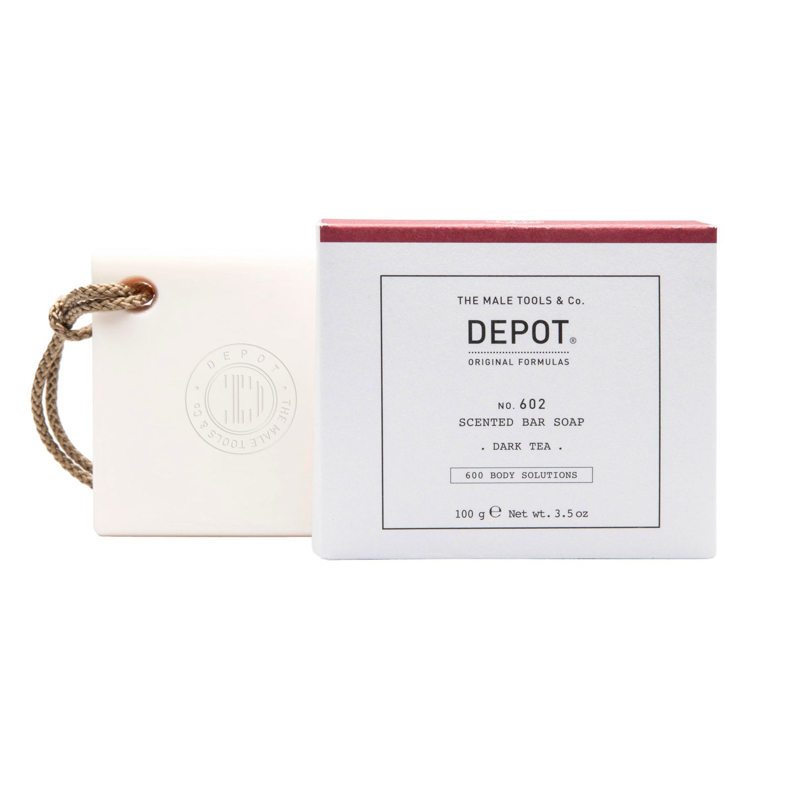 Depot, 600 Body Solutions No. 602, Botanical complex, Cleansing, Dark tea, Scented soap, Aromatic notes, 100 g