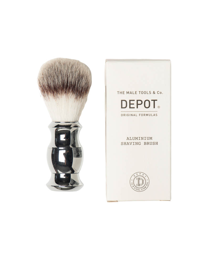 Depot, Accessories No. 732, Aluminium, Ansiktsrakborste, Silver