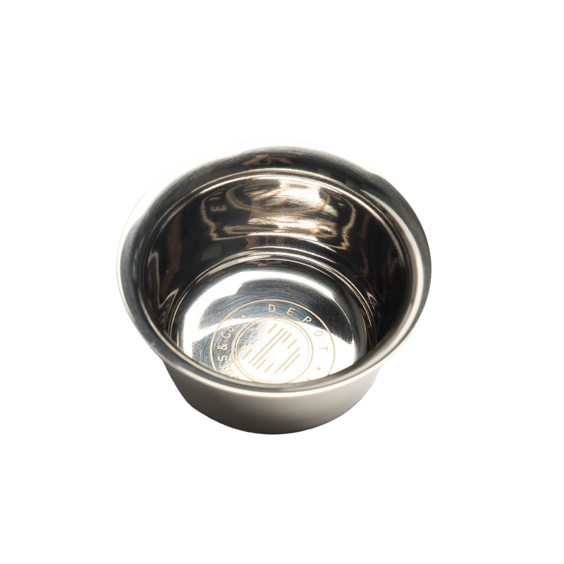 Depot, Tillbehör nr 735, Stål, Metallrakskål, Silver